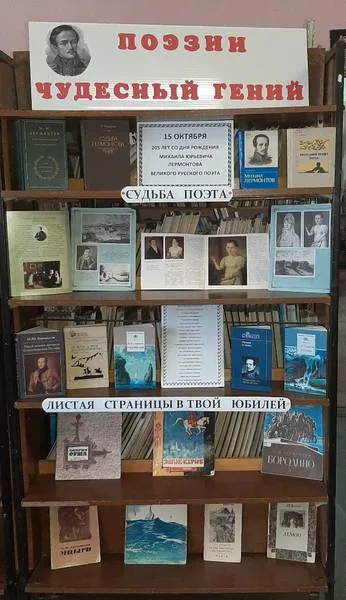 «День лермонтовской поэзии в библиотеке»