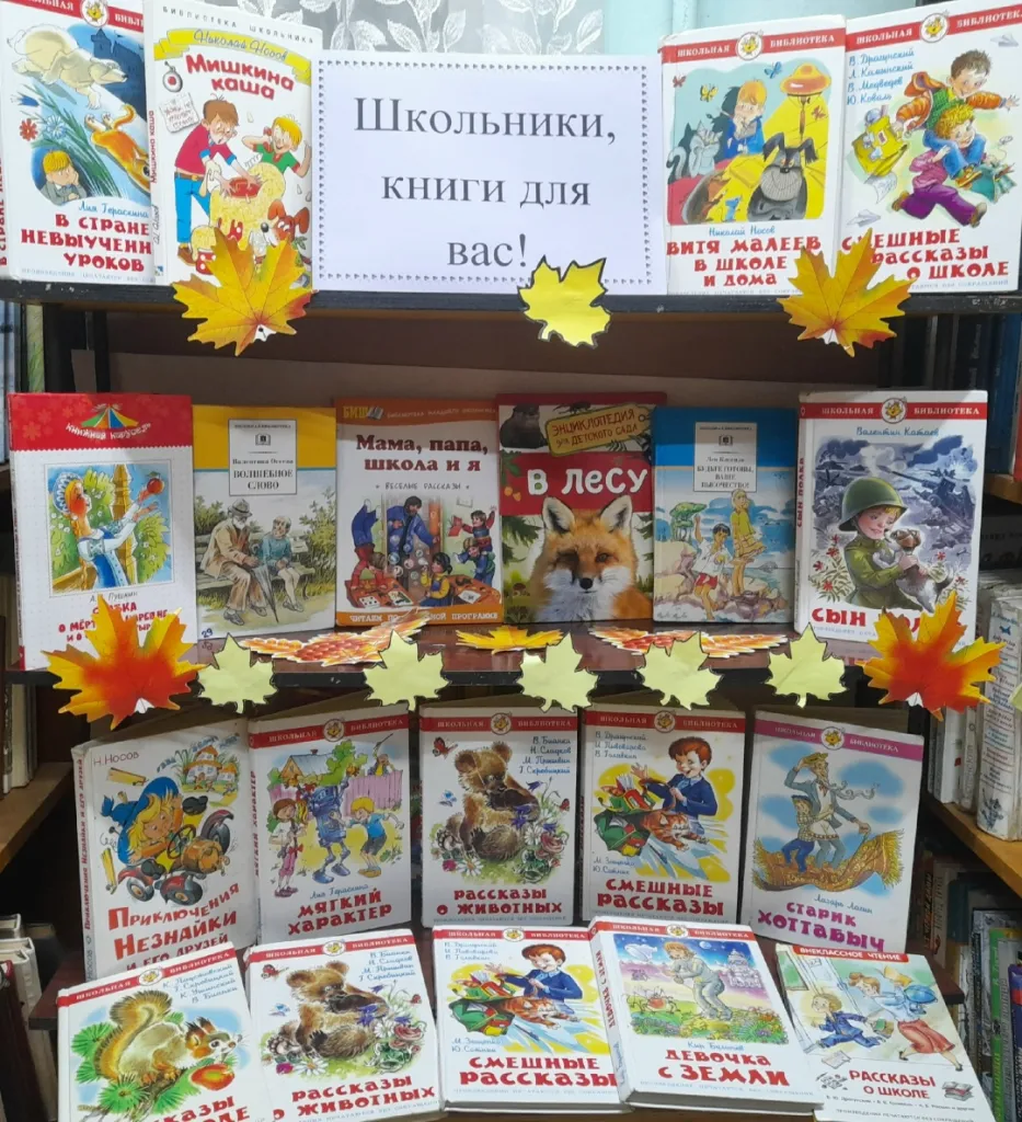 Книжная выставка-рекомендация «Школьники, книга для вас!»